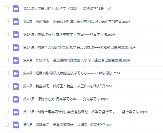 改变学习方法告别低效勤奋提高学习效率